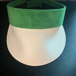 Sun Hat Banana Boat White/Green Visor Hat Beach Sun Sports Outdoors
